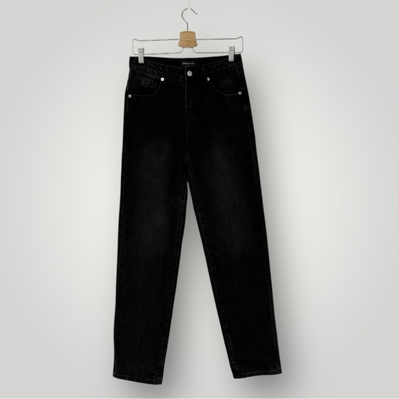 White Fox Straight Leg Black Jeans Sz S Small - Picture 2 of 12